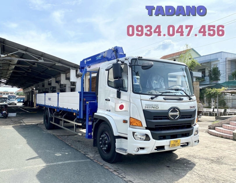 Xe tải cẩu Hino 8 tấn FG8JT7A cẩu TADANO 5 tấn 4 khúc